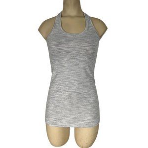 Lululemon women's light gray heathered workout top size small